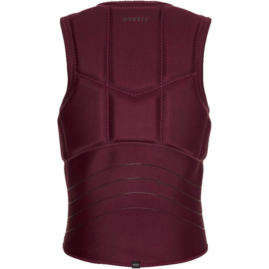 2026 Mystic Heren Star Front Zip Impact Vest 35005.230231 - Oxblood Red